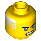 LEGO Zane Minifigure Head (Recessed Solid Stud) (3626 / 35213)