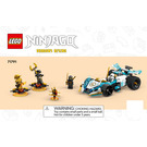 LEGO Zane's Dragon Power Spinjitzu Race Car Set 71791 Instructions