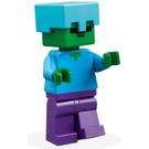 LEGO Zombie z Dark Fioletowy Nogi I Średni Azure Kask Minifigurka