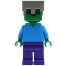LEGO Zombie with Iron Helmet Minifigure