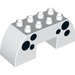 Duplo Bue Kloss 2 x 6 x 2 Buet med Svart Spots (11197 / 15996)