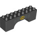 Duplo Klenba Kostka 2 x 8 x 2 s Batman logo (18652 / 68276)