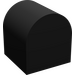Duplo Black Brick 2 x 2 x 2 with Curved Top (3664)