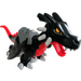 Duplo Zwart Draak Groot met Rood Underside (51762)