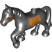 Duplo Zwart Paard met Saddle (1376 / 25225)