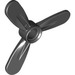 Duplo Black Propeller with 3 Blades (62670)