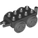 Duplo Black Train Wagon 2 x 4 with Dark Stone Gray Wheels (54804)