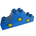 Duplo Blue Bow 2 x 6 x 2 with Stars (4197)