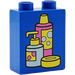 Duplo Blue Brick 1 x 2 x 2 with Shampoo and Soap Containers without Bottom Tube (4066)
