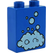 Duplo Azul Ladrillo 1 x 2 x 2 con Soap Bubbles sin tubo inferior (4066 / 41377)