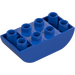 Duplo Blue Brick 2 x 4 with Curved Bottom (98224)