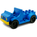 Duplo Blue Car with yellow base,  2 x 4 studs bed and running boards (4575)