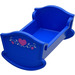 Duplo Blauw Cradle met Harten  Sticker (4908)