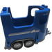 Duplo Blauw Paard Aanhangwagen 5 x 11 x 6 met Paard Hoofd en Strepen (87703)