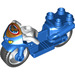 Duplo Blue Motorcycle with Wonder Woman Logo (21028)