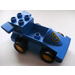 Duplo Blue Race Car With 1 Stud Seat