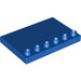 Duplo Blue Tile 4 x 6 with Studs on Edge (31465)