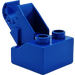 Duplo Blue Toolo Brick 2 x 2 with Angled Bracket