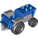 Duplo Blue Tractor with Gray Mudguards (73572)