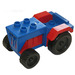Duplo Blue Tractor with Red Mudguards