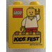 Duplo Brick 1 x 2 x 2 with 2011 Kids Fest Brick without Bottom Tube (4066)