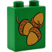 Duplo Brick 1 x 2 x 2 with Acorns without Bottom Tube (4066)