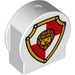 Duplo Brick 1 x 3 x 2 with Round Top with Lion Shield with Cutout Sides (14222 / 17578)