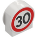 Duplo Cegła 1 x 3 x 2 z Okrągły Góra z Speed Limit 30 z wyciętymi bokami (10226 / 14222)