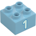 Duplo Kostka 2 x 2 s &quot;1&quot; (3437 / 66025)