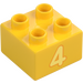 Duplo Brique 2 x 2 avec &#039;4&#039; (3437 / 74765)