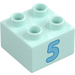 Duplo Brick 2 x 2 with &#039;5&#039; (3437 / 74766)