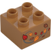 Duplo Brique 2 x 2 avec Autmun Feuilles (3437 / 107837)