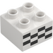 Duplo Steen 2 x 2 met Checkered Patroon (3437 / 19708)