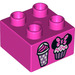 Duplo Brique 2 x 2 avec Cupcake et ice-cream (3437 / 25104)