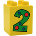 Duplo Brick 2 x 2 x 2 with &quot;2&quot; (31110)