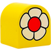 Duplo Brick 2 x 2 x 2 with Curved Top with Flower (3664)