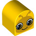 Duplo Brick 2 x 2 x 2 with Curved Top with Insect Face Eyes Open Awake / Closed Asleep (3664 / 25186)