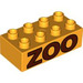 Duplo Kloss 2 x 4 med Brun &#039;Zoo&#039; (3011 / 54593)