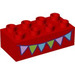 Duplo Brick 2 x 4 with Bunting (3011)