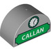 Duplo Brick 2 x 4 x 2 with Curved Top with &#039;CALLAN&#039; sign with Clock (31213 / 63582)