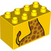 Duplo Brick 2 x 4 x 2 with Giraffe Neck and Upper Body (31111 / 43532)