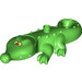 Duplo Bright Green Alligator with Yellow Eyes (87969)