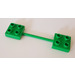 Duplo Bright Green bar with plates on ends (44670)