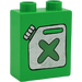 Duplo Vert clair Brique 1 x 2 x 2 avec Fuel Can sans tube à l&#039;intérieur (4066)