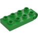 Duplo Bright Green Plate 2 x 4 with B Connector Top (16686)