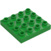 Duplo Leuchtendes Grün Platte 4 x 4 (14721)