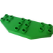 Duplo Leuchtend grün Flügel Platte 3 x 8 (2156)