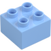 Duplo Bleu Clair Brillant Brique 2 x 2 (3437 / 89461)