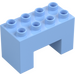 Duplo Bright Light Blue Brick 2 x 4 x 2 with 2 x 2 Cutout on Bottom (6394)