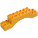 Duplo Orange clair brillant Arche Brique 2 x 10 x 2 (51704)